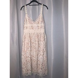 Hd laced white mini dress